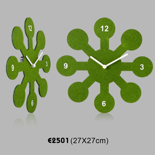 Flower  (E2501) felt wall clocks                   Design : 2087