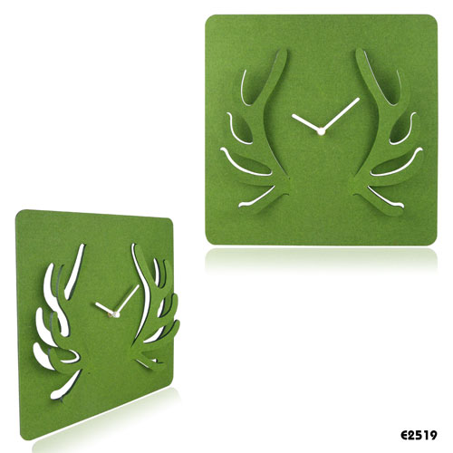 Antler (E2519) felt wall clocks                   Design : 2087