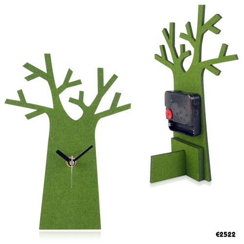 Tree (E2522) felt table clocks                   Design : 2087